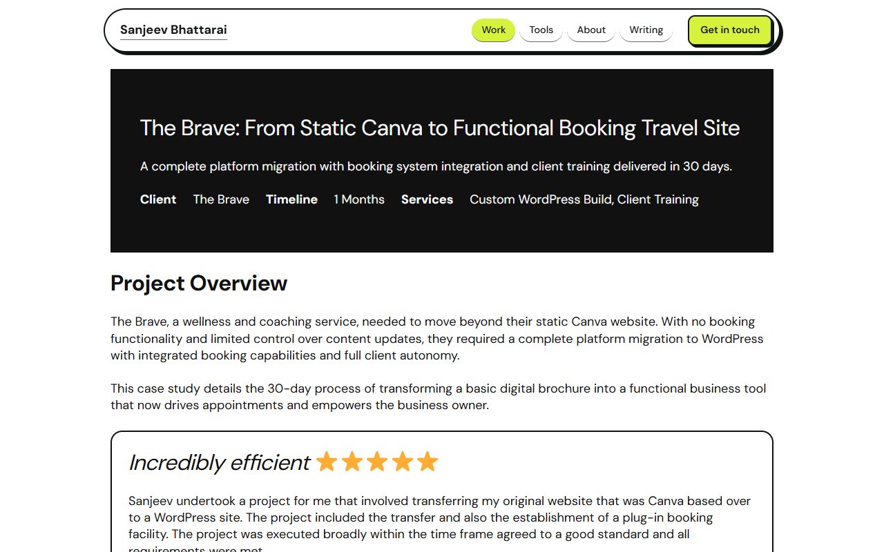Screenshot of The Brave